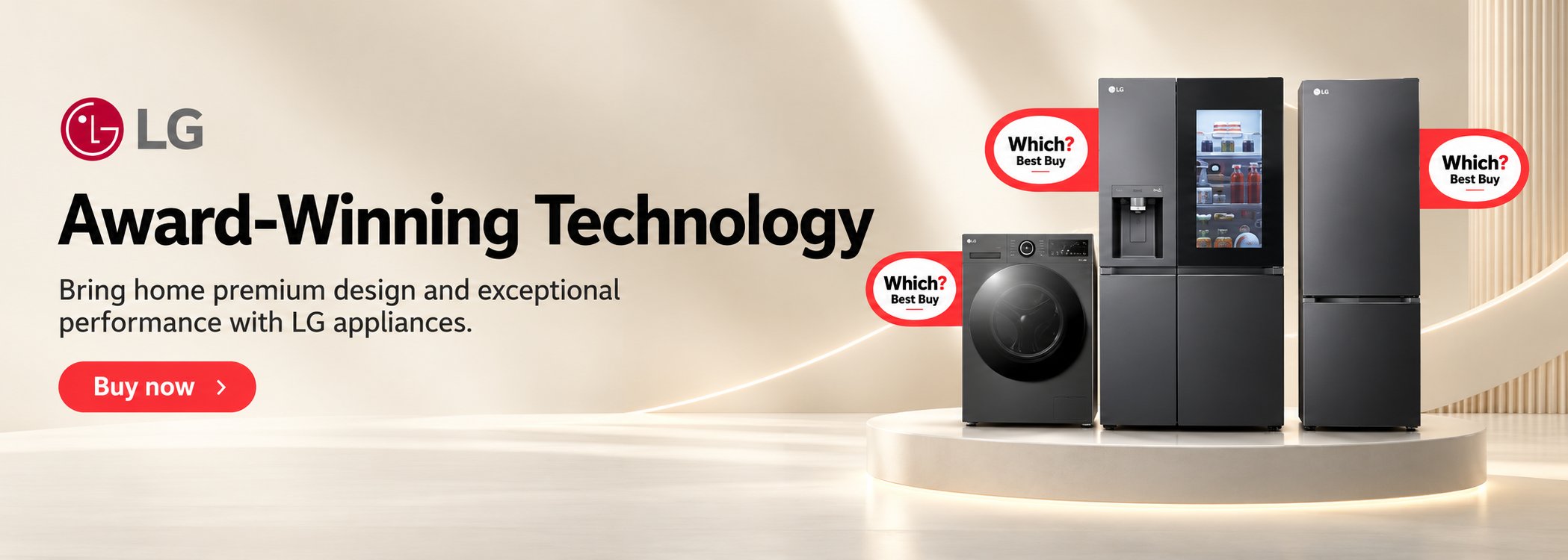 LG Award winning kitchen appliances