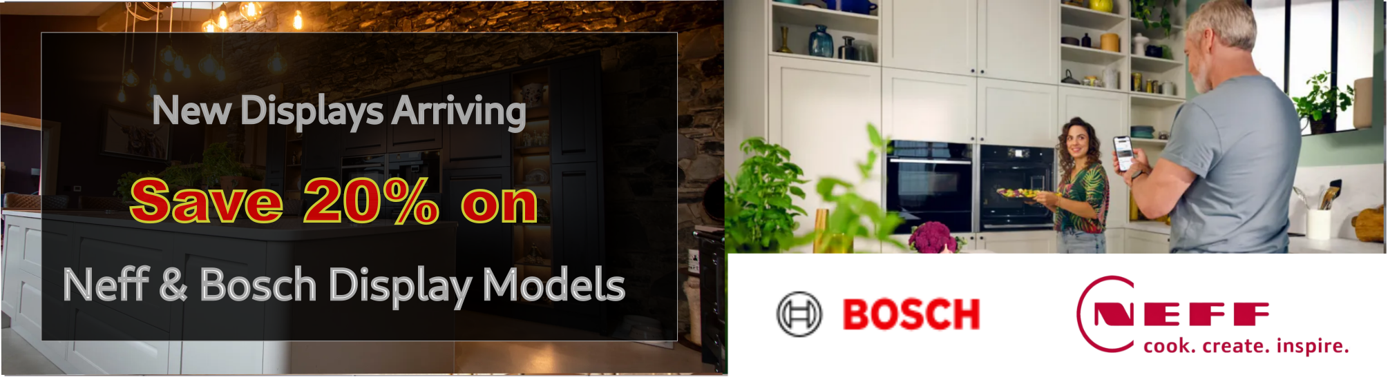 Save 20% on NEFF & BOSCH EX DISOPLAY Items