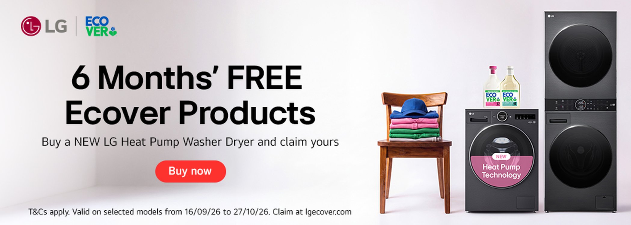 LG Free 6 Months Free Ecover Products
