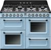 Smeg TR4110AZ 110cm Victoria Dual Fuel Range Cooker Pastel Blue