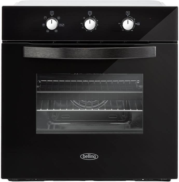 Belling BI602MM 444410813 60cm Fanned Oven 73Litre 8 Function Built-in Single Electric Oven Black