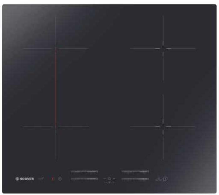 Hoover H-HOB 500 HTPSJ644MCWIFI Vetroceramic  59cm wide Induction Hob Black
