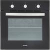 Montpellier SFGP12 59Litre Electric Fan Oven 4 Burner Gas Hob ( Oven and Hob Pack ) Black