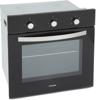 Montpellier SFGP12 59Litre Electric Fan Oven 4 Burner Gas Hob ( Oven and Hob Pack ) Black