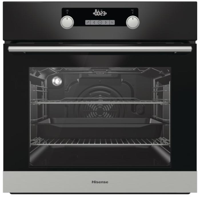 Hisense BI3221ABUK Single Fan Oven with Steam Clean Built-in Single Electric Oven Black