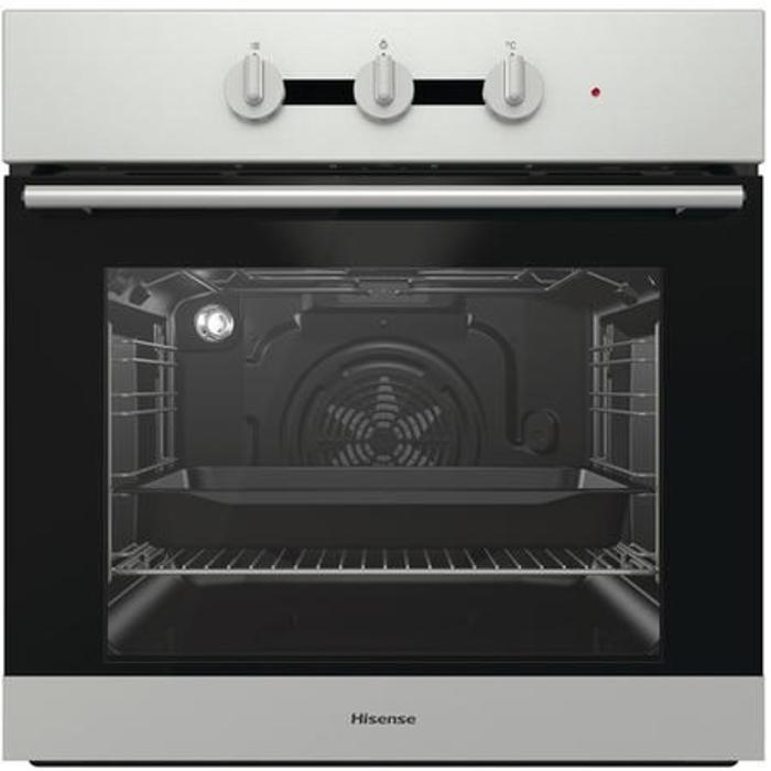 Hisense BI3111AXUK 60cm Single Fan Oven with Steam Clean Built-in Single Electric Oven Stainless steel