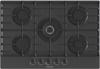 Hisense GG773BUK 75cm Gas on Tempered Glass 5 Burners With Wok Burner Gas Hob Black