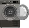 Hotpoint H3D81GSUK 8kg Condenser Sensor 10Hr Crease Care Freestanding Dryer Graphite