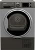 Hotpoint H3D81GSUK 8kg Condenser Sensor 10Hr Crease Care Freestanding Dryer Graphite