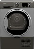 Hotpoint H3D81GSUK 8kg Condenser Sensor 10Hr Crease Care Freestanding Dryer Graphite