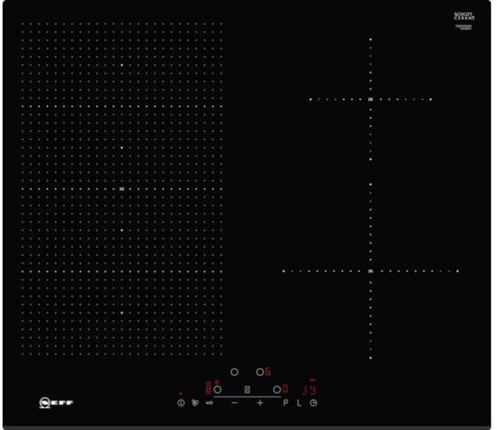 NEFF N 70 T56FD50X0 4 Zone 60cm Surface Mount without frame Induction Hob Black