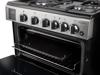 Rangemaster PROPL60NGFSS 128140 Professional Plus 60 NG Freestanding Gas Cooker Stainless Steel ( Chrome Trim )
