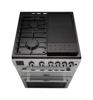 Rangemaster PROPL60NGFSS 128140 Professional Plus 60 NG Freestanding Gas Cooker Stainless Steel ( Chrome Trim )
