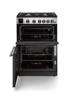 Rangemaster PROPL60NGFSS 128140 Professional Plus 60 NG Freestanding Gas Cooker Stainless Steel ( Chrome Trim )