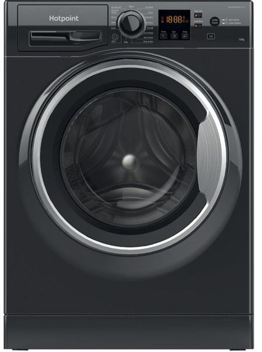 Hotpoint NSWM 1044C BS UK N 10kg 1400spin 59.5cm ( NSWM1044C ) Freestanding Washing Machine Black