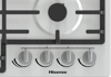 Hisense GM663XB 60cm 4 Burner Gas Hob Stainless steel