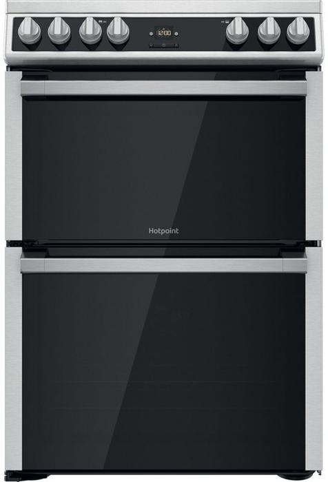 Hotpoint HDT67V9H2CX/UK 60cm 77-Litre Ceramic Hob XL Cavity Freestanding Electric Cooker Inox