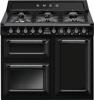 Smeg Victoria  TR103BL 100cm Dual Fuel Range Cooker Black