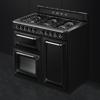 Smeg Victoria  TR103BL 100cm Dual Fuel Range Cooker Black