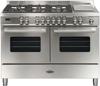 Britannia RC-12TG-DE-S Delphi 120cm Twin ( 544440313 ) Dual Fuel Range Cooker Stainless steel