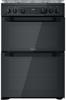 Hotpoint HDM67G0CCB/UK 60cm Freestanding Gas Cooker Black