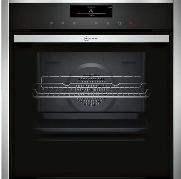 NEFF N 90 B48FT78H0B Combi-steam 60 x 60cm 71-Litre Hide & slide Built-in Single Electric Oven Stainless steel