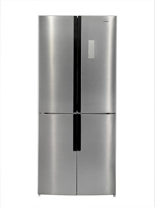 Teknix TMD4801802S 4 Door Side by Side 418-Litre 85.6cm Frost Free American Style Fridge Freezer Stainless steel