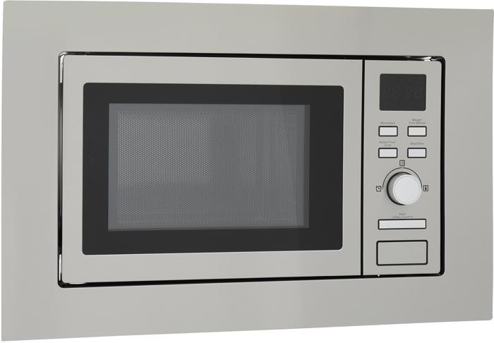 Montpellier MWBI17-300 17-Litre 700W Wall Unit Slim Depth Solo Built-in Microwave Stainless steel