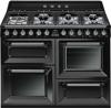 Smeg TR4110BL1 Victoria 110cm Dual Fuel Range Cooker Black