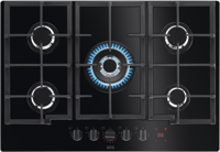 AEG BCX23101EM 6000 Surroundcook Single Oven + HKB75450NB 8000 5 Burner Gas Hob ( Oven and Hob Pack ) Stainless steel