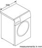 NEFF W543BX1GB 1400spin 8kg Integrated Washing Machine White