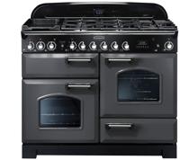 Rangemaster CDL110DFFSL  Classic Deluxe 110 (124280) Dual Fuel Range Cooker Slate / Chrome