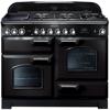 Rangemaster CDL110DFFBL/C Classic Deluxe 110 ( 79780 ) Dual Fuel Range Cooker Black ( Chrome Trim )