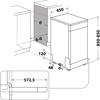 Whirlpool WSFE 2B19 X UK N SupremeClean 45cm 10 Place ( WSFE2B19XUKN ) Freestanding Dishwasher Stainless steel