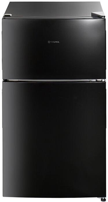 Teknix UCFF48B 86-Litre Under Counter 50cm Freestanding Fridge-Freezer Black