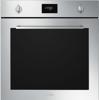 Smeg SFP6401TVX1  Cucina 60cm Fan Assisted Fingerproof 70-Litre Built-in Single Electric Oven Stainless steel