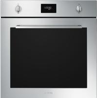 Smeg SFP6401TVX1 Cucina 60cm Fan Assisted Fingerproof 70-Litre Built-in Single Electric Oven Stainless steel