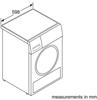 Siemens WT45N201GB Freestanding Condenser Tumble Dryer White