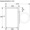 Siemens WT45N201GB Freestanding Condenser Tumble Dryer White