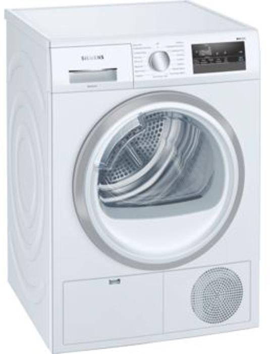 Siemens WT45N201GB Freestanding Condenser Tumble Dryer White