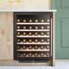 Caple WI6143 60cm Undercounter 1 x Zone cab sense 52 Wine Bottles Wine Cooler Black Glass