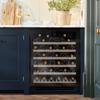 Caple WI6143BG 60cm Undercounter 1 x Zone cab sense 52 Wine Bottles Wine Cooler Black Glass