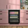 Caple WI6143BG 60cm Undercounter 1 x Zone cab sense 52 Wine Bottles Wine Cooler Black Glass