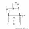Bosch Serie | 4 DHL555BLGB  53cm Canopy cooker Hood Silver Metallic