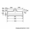 Bosch Serie | 4 DHL555BLGB  53cm Canopy cooker Hood Silver Metallic