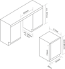 Caple WI6142 Undercounter Single Zone Wine Cooler Stainless steel