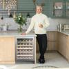 Caple WI6142 Undercounter Single Zone Wine Cooler Stainless steel