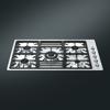Smeg PGF95-4 Classic 90cm 5 Burner Gas Hob Stainless steel
