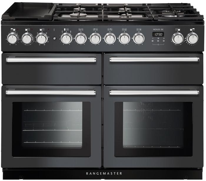 Rangemaster NEXSE110DFFSL/C Nexus SE 110 ( 118210 ) Dual Fuel Range Cooker Slate / Chrome
