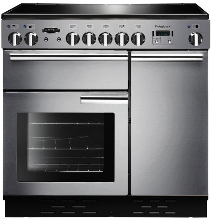 Rangemaster PROP90EISS/C Professional+ 90 ( 85850 ) Induction Range Cooker Stainless Steel ( Chrome Trim )